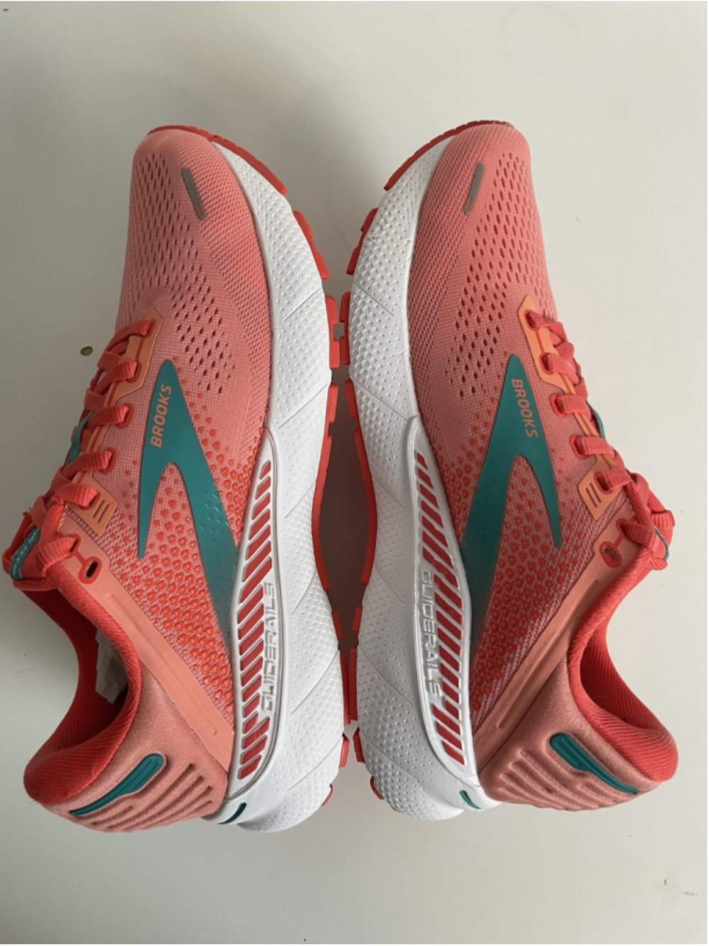 Brooks Adrenaline GTS 22 Running Shoes Womens Size 8.5 Coral Athletic Sneakers - Picture 7 of 14